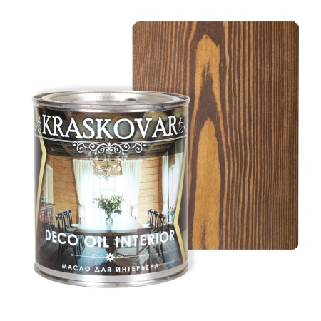 Масло для интерьера Kraskovar Deco Oil Interior 0,75 л Орех гварнери