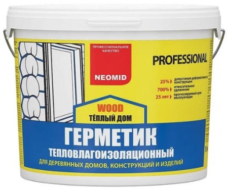 Neomid  Теплый Дом Wood Professional 3 кг герметик для сруба Сосна
