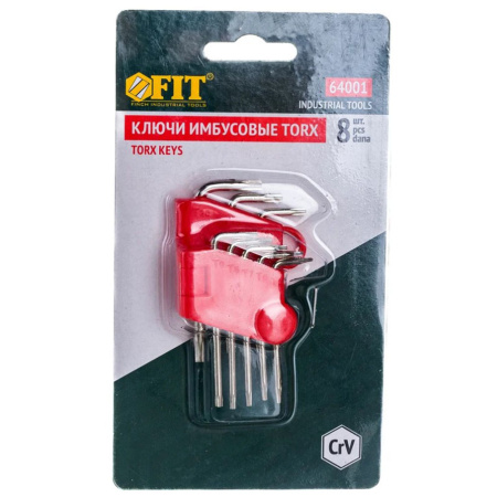 Картинка Ключи звездочка 8 шт Т5-Т20 FIT