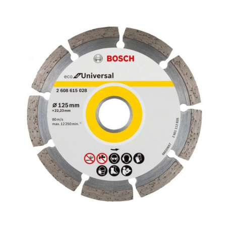 Круг алмазный сегмент 125х22.23 Bosch Universal