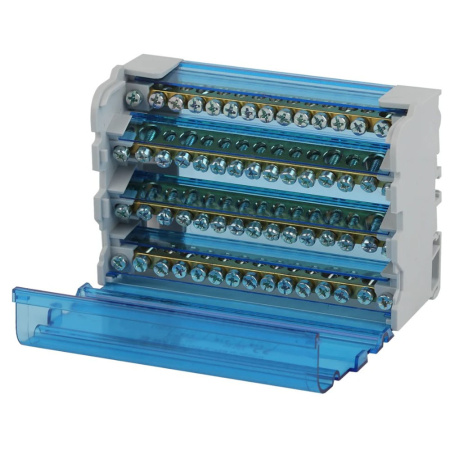 Картинка Шина на DIN-рейку NO-224-17 в корпусе Кросс-модуль ШНК 4х15 3L+PEN ERA