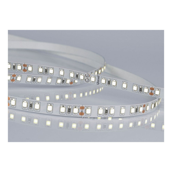Картинка Светодиодная лента Uniel ULS-2835-120LED/m-8mm-IP20-DC24V-9,6W/m-5M-6500K
