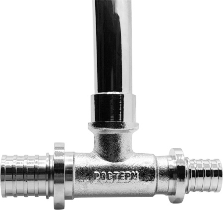 Картинка Трубка Т-образная для радиатора 25х15х20х250 мм РОСТерм