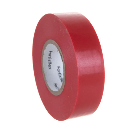 Картинка Изолента ПВХ 19х0.15х20000 мм Красная КВТ Fortisflex