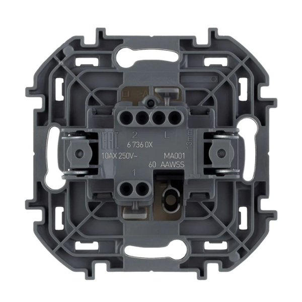 Картинка Выключатель 1 клавиша Слоновая кость Legrand INSPIRIA