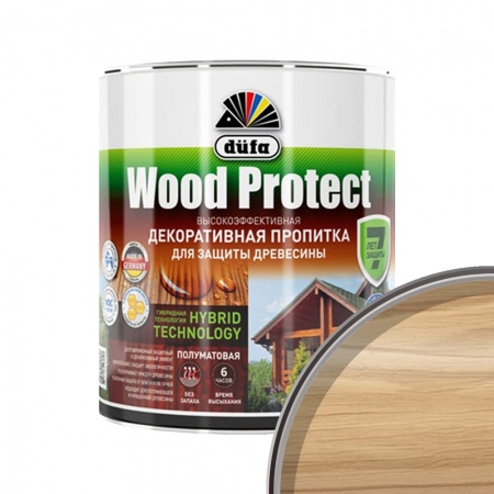 Пропитка декоративная для дерева Dufa Wood Protect Дуб 0,75 л