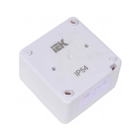 Картинка Выключатель 2 клавиши ОП Гермес Plus 10А IP54 ВС20-2-0-ГПБ Белый IEK