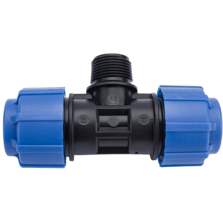 Картинка Тройник ПНД резьба наружная 25х3/4х25