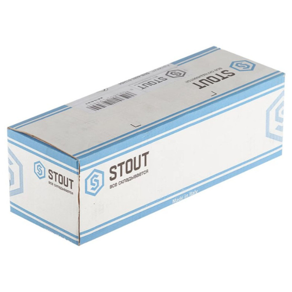 Картинка Коллектор регулирующий 3/4" 4 выхода 1/2" наружная резьба STOUT