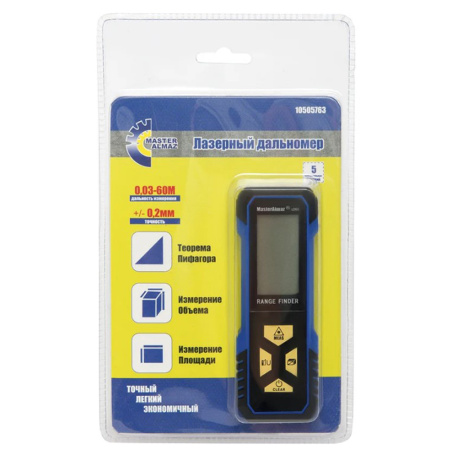 Картинка Рулетка дальномер лазерный LD 60 МастерАлмаз