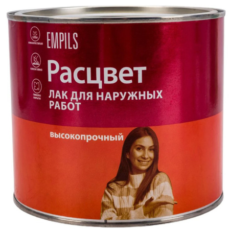 Лак алкидный для наружных работ 1,9 кг Расцвет