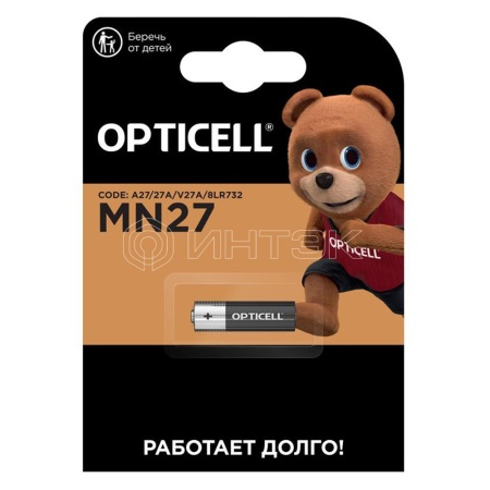 Батарейка Элемент питания алкалин A27/MN27/8LR732 12В Specialty Opticell