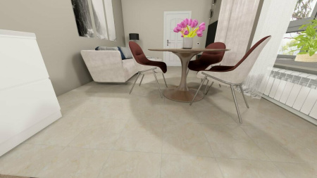 Картинка Керамогранит Unitile Damask 400х400х8 мм Бежевый