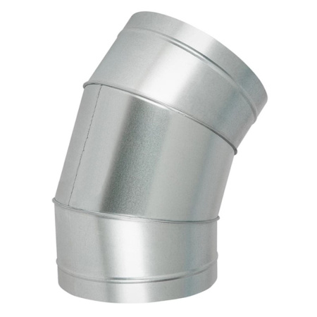 Картинка Отвод для круглых воздуховодов оцинкованная сталь Ø 250 мм 45°