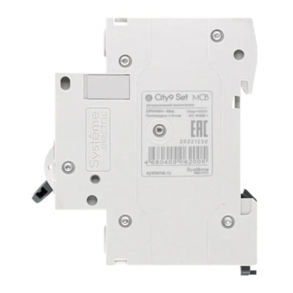 Картинка Автоматический выключатель 1п С 25А 4.5kA 230В City9 C9F34125 Systeme Electric