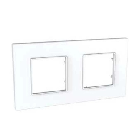 Schneider UNICA QUADRO рамка 2 поста Белая