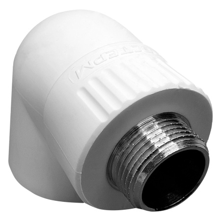 Картинка Уголок комбинированный полипропилен 20х1/2' НР РОСТерм