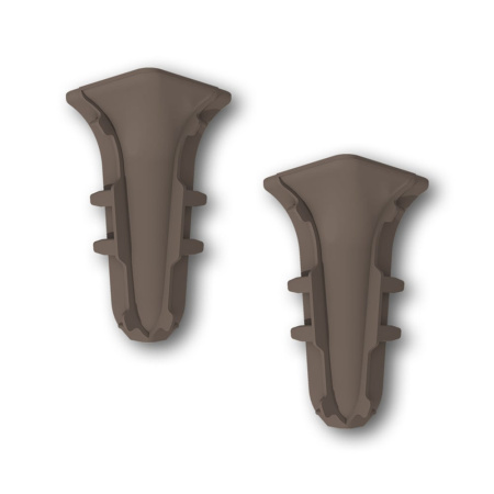 Картинка Угол внутренний для плинтуса Идеал Классик К-П55 мм Венге Тёмный 303