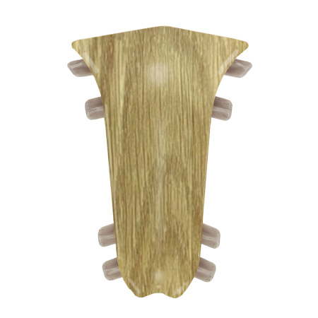 Внутренний угол для плинтуса К55 Комфорт Дуб натуральный