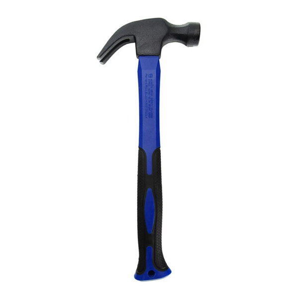 Картинка Молоток гвоздодер 450 гр фиберглассовая ручка Мастер Алмаз