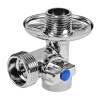 Кран шаровой 1/2' х 3/4' х 1/2' для подключения санитарных приборов Левый Valfex
