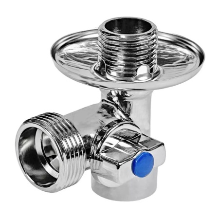 Кран шаровой 1/2' х 3/4' х 1/2' для подключения санитарных приборов Левый Valfex
