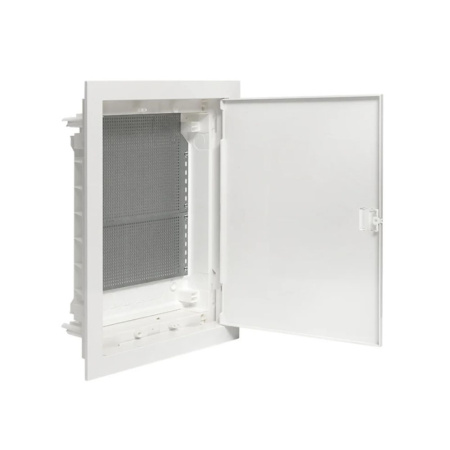 Картинка  Щит слаботочный встраиваемый Nova 2 габарит пластиковая дверь IP41 мультимедийный EKF