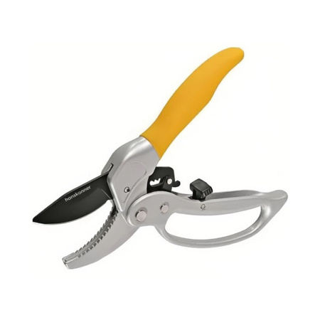 Картинка Секатор 205 мм с храповым механизмом Hanskonner