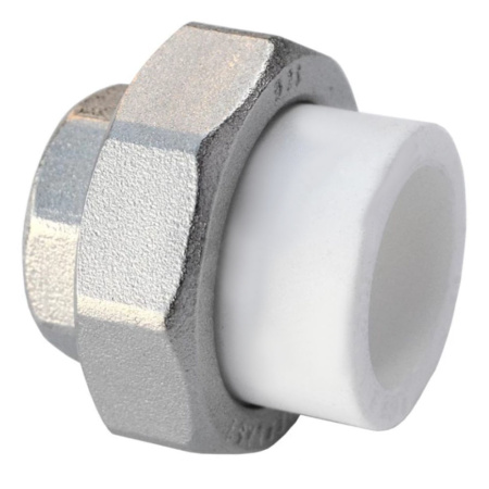 Картинка Муфта комбинированная разъемная 20х1' ВР полипропилен РОСТерм