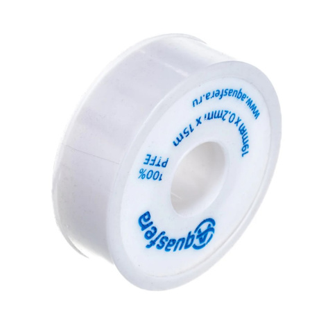 Картинка Лента ФУМ PTFE 6020 19х0,2х15000м катушка среда вода Aquasfera