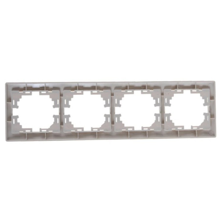 Картинка Рамка 4 поста горизонтальная Бежевая Lezard MIRA