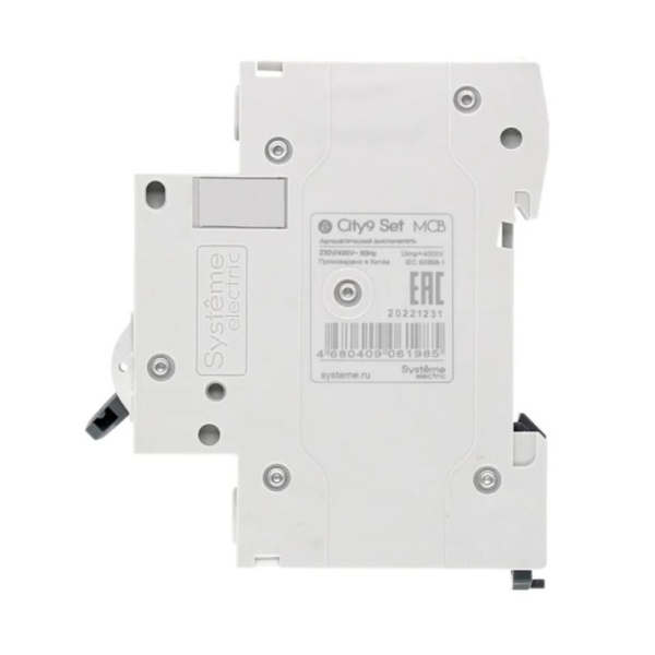 Картинка Автоматический выключатель 1п С 20А 4.5kA 230В City9 C9F34120 Systeme Electric