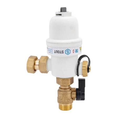 Картинка Фильтр шламоотделитель с магнитом для настенных котлов 3/4 НР-НГ-НР STOUT