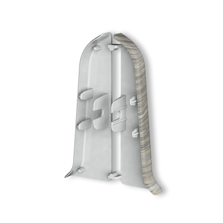 Картинка Торцевые заглушки для плинтуса Идеал Классик К-п70 Ясень Серый 253