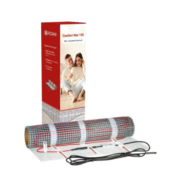 Картинка Мат нагревательный Ridan Comfort Mat-150 1500 Вт 230 В 10 м² ДЕВИ