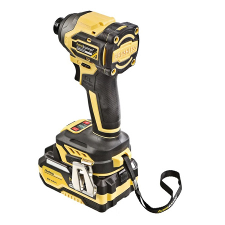 Картинка Винтоверт аккумуляторный ударный 18В 280Нм 1/4" 1х4 А/ч кейс Hanskonner PLATINUM