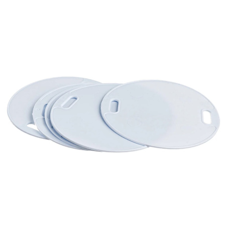 Картинка Бирка кабельная круглая У-135 Ø 55 мм Белая КВТ Fortisflex