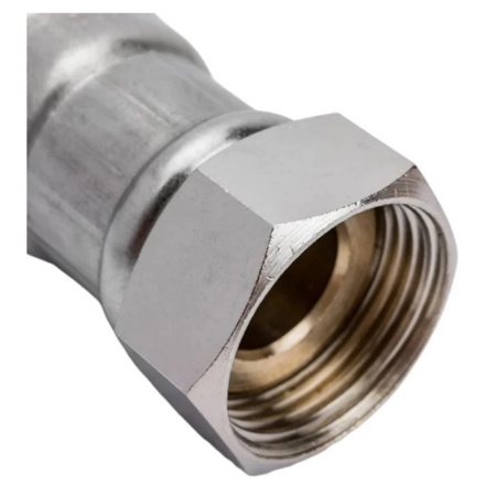 Картинка Гибкая подводка для воды Гигант нержавеющая сталь 3/4"х800 мм Г-Ш AQUALINE