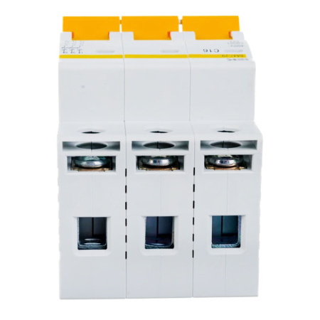 Картинка Выключатель автоматический 3п 16А С ВА47-29 4.5кА IEK