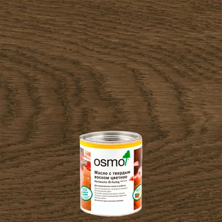 OSMO 3075 Hartwachs-Öl Farbig масло с твердым воском 0.75 л Черный