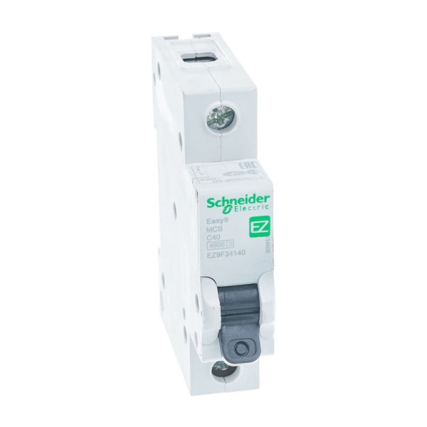 Картинка Выключатель автоматический однополюсный 40А С 4.5 кА Schneider EASY9