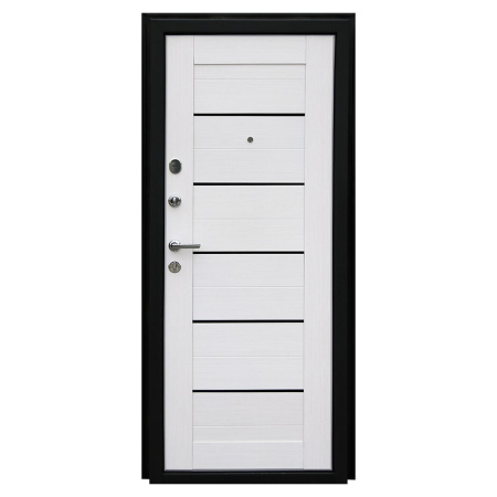 Дверь Форпост Эверест Царга Б 860х2050 правая с цилиндрическим замком и дверной фурнитурой