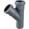 Тройник 50х50/45° Серый Политэк