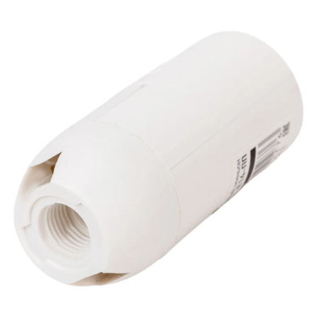 Картинка Патрон E14-ПП пластиковый Белый 10А 250В IN HOME