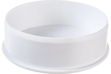 Картинка Заглушка бесшумная Белая  Политэк d 110