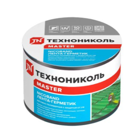 Картинка Лента-герметик ТЕХНОНИКОЛЬ NICOBAND 7,5 см 3 м Темно-серая