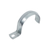 Скоба крепежная однолапковая СМО Ø 48-50 мм оцинкованная металлическая Fortisflex
