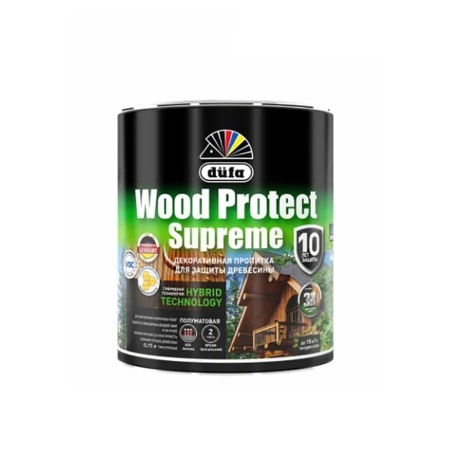 Декоративная пропитка для дерева Dufa Wood Protect Supreme Тик 0,75 л