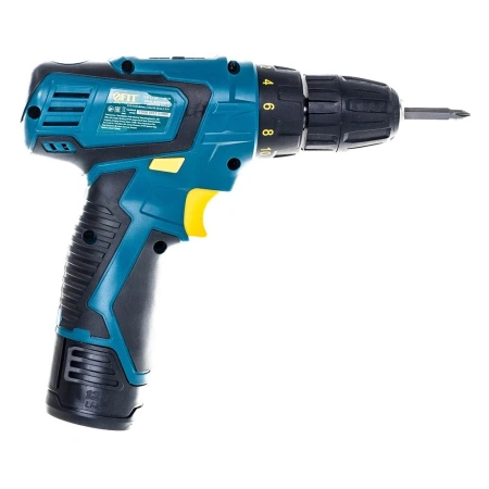 Картинка Дрель - шуруповерт аккумуляторная 12В Li-lon 650об/мин 1,3Ач FIT