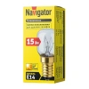 Изображение Лампа накаливания 15Вт NI-T25-15-230-E14-CL для духовых шкафов Navigator Картинка Лампа накаливания 15Вт NI-T25-15-230-E14-CL для духовых шкафов Navigator